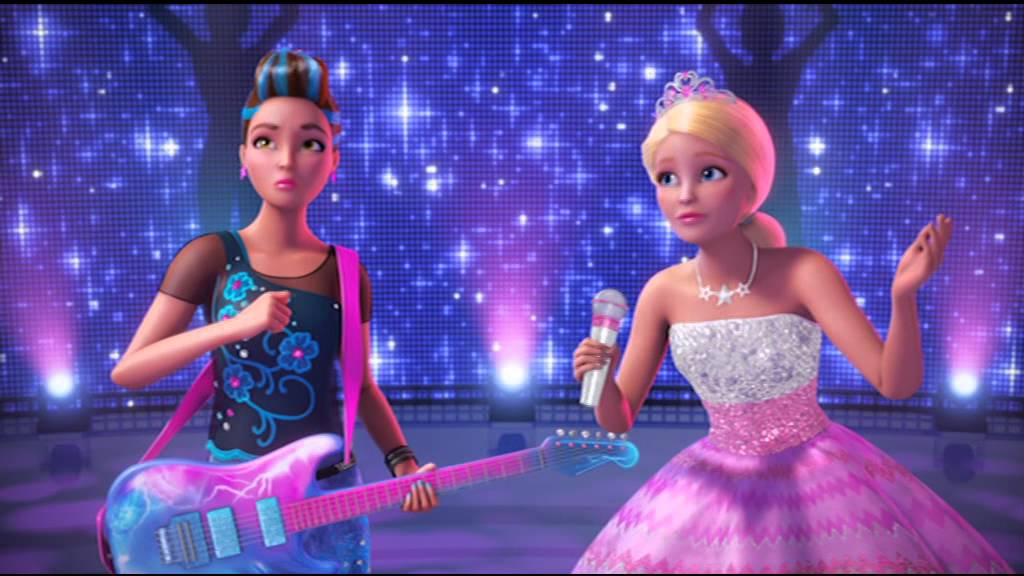 barbie rock n royals stage