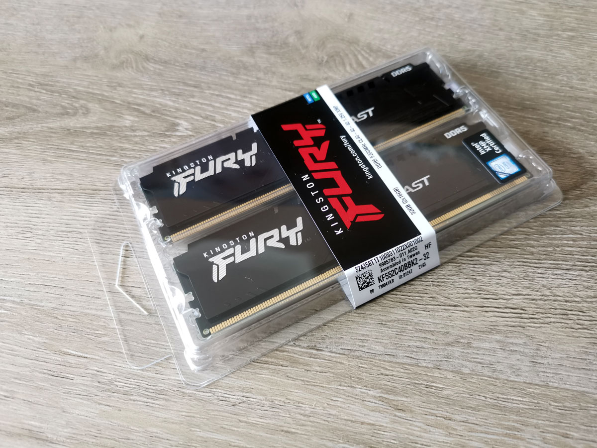 New RAM KINGSTON FURY BEAST DDR5 5200MHZ 32GB (2 x 16GB) CLS40  KF552C40BBK2-32