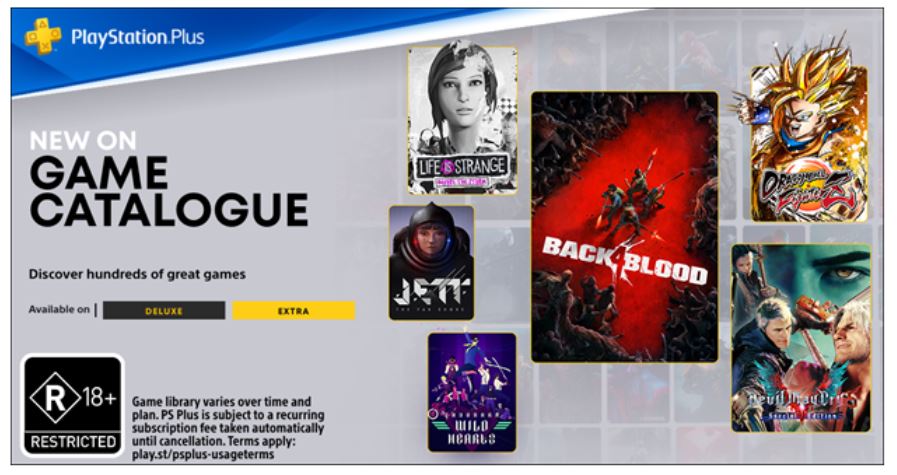 PlayStation Plus Game Catalog Lineup For January: Back 4 Blood, Devil ...