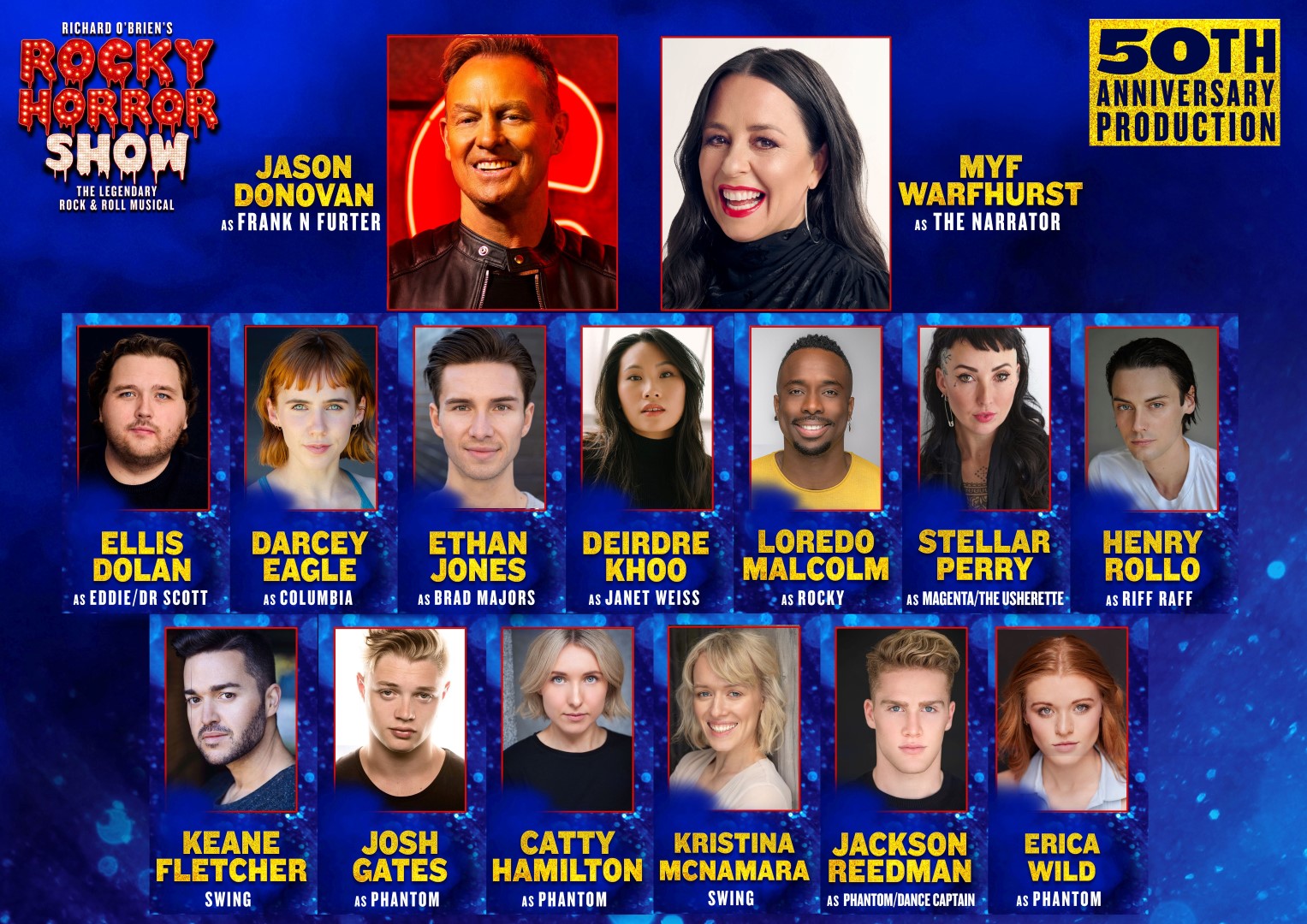 The Rocky Horror Show 50th Anniversary Tour Announces Final Cast