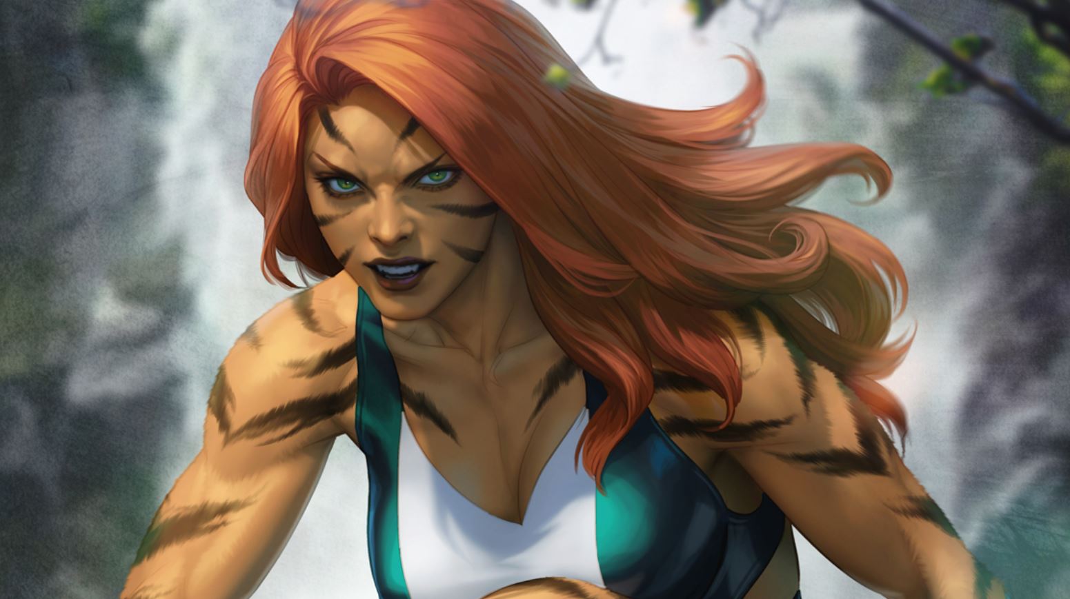 ARTGERM SPOTLIGHTS THE FELINE FURY OF TIGRA ON NEW BLOOD HUNT #1 COVER ...