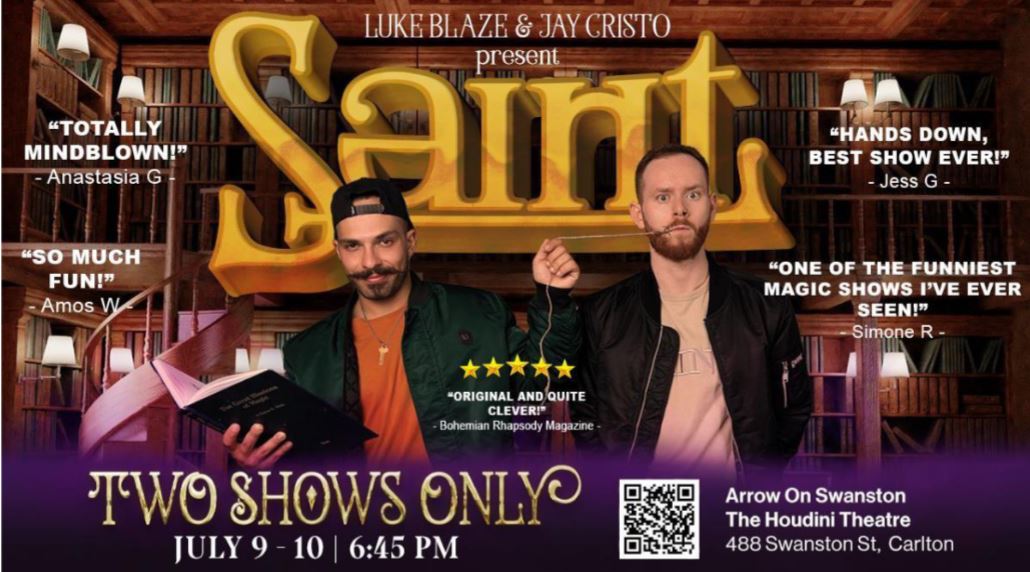 ‘SAINT’ 9-10 July / 6:45 PM – 7:30 PM | The Melbourne Magic Festival ...