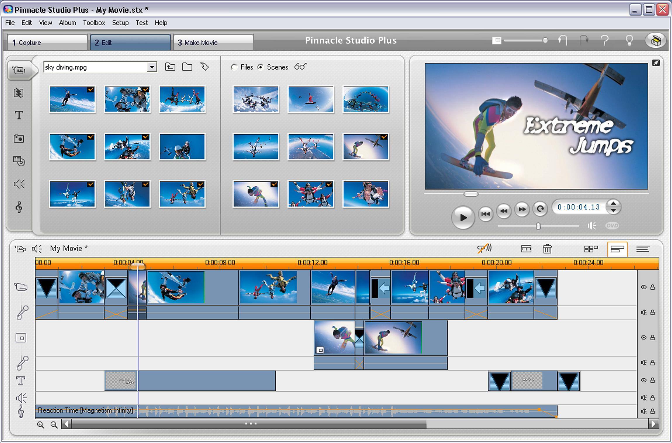 pinnacle studio 17 mp4 codec